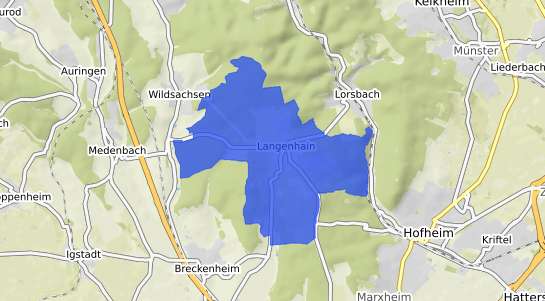 Bodenrichtwertkarte Hofheim am Taunus Langenhain